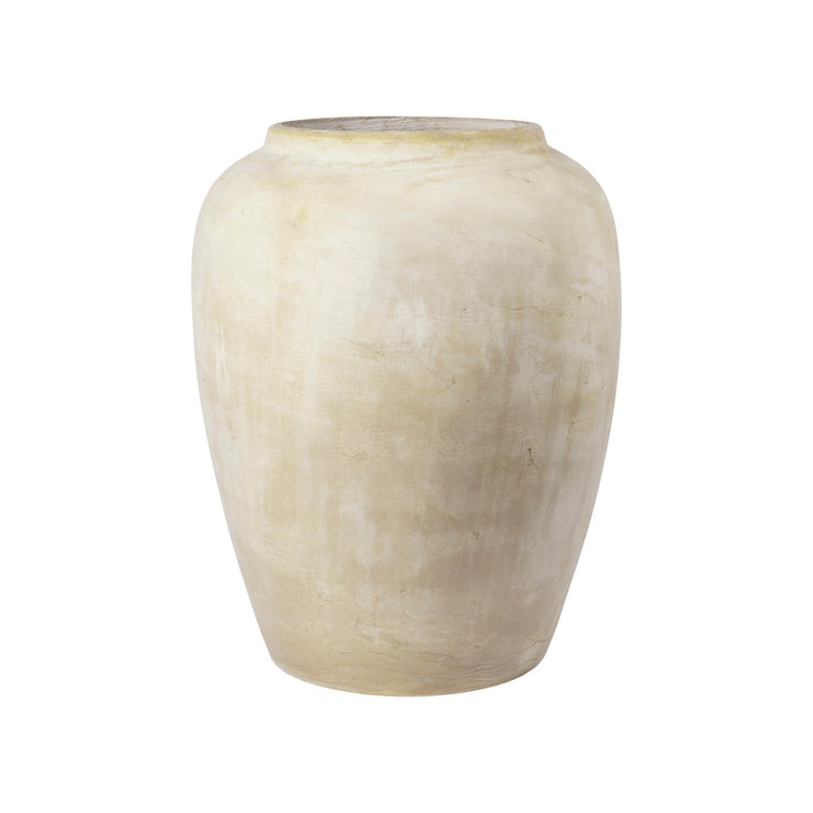 Broste Copenhagen Ray Floor Vase, Antique Beige