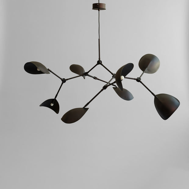 101 Copenhagen Stingray Chandelier - Burned Black 5m, (UL/NA)