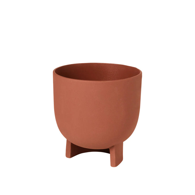 Kristina Dam Studio Serene Flowerpot Terracotta with Red Engobe, Large