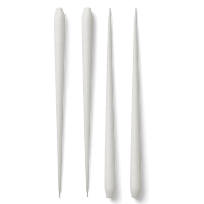 STOFF Nagel Large Taper Candles by Ester & Erik (box w/4 pcs) - White