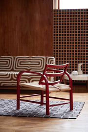 MAZO ARCH Lounge Chair Ruby Red