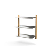 MAZO MOD Shelving System with Aluminum and Oak