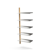 MAZO MOD Shelving System with Aluminum and Oak