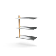 MAZO MOD Shelving System with Aluminum and Oak