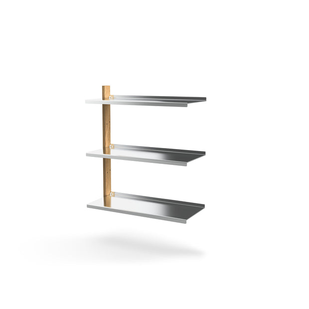 MAZO MOD Shelving System with Aluminum and Oak