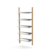 MAZO MOD Shelving System with Aluminum and Oak