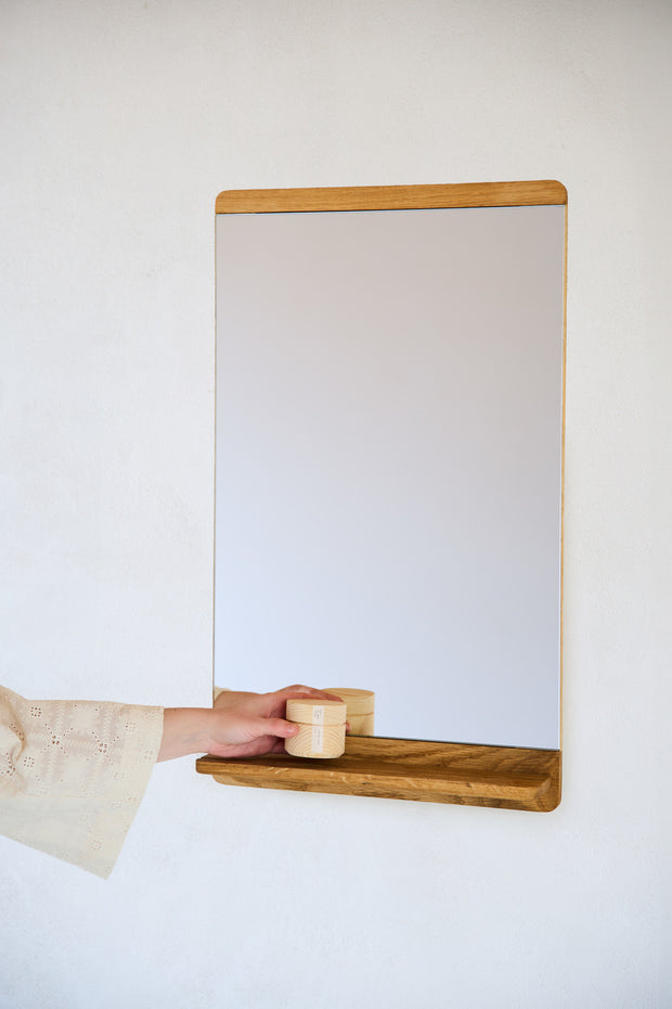 Form & Refine Rim Wall Mirror, Oak