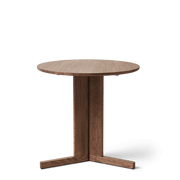 Form & Refine Trefoil Round Table, 3 Legs, Smoked Oak