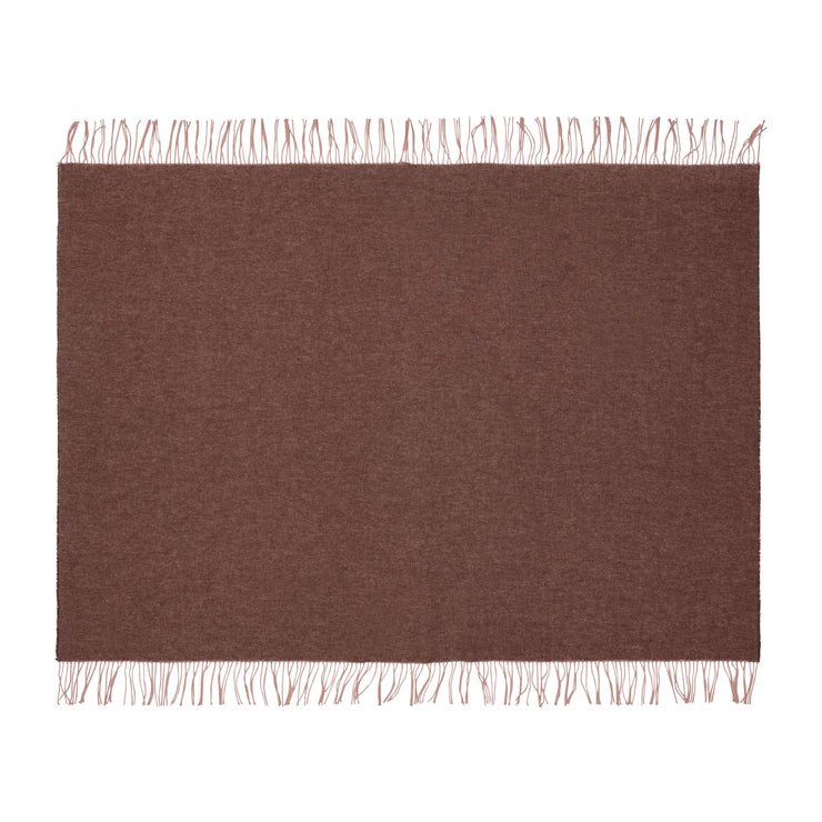 Silkeborg Uldspinderi Franja Throw - Pink/Brown