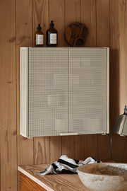 Kristina Dam Studio Grid Wall Cabinet, Beige