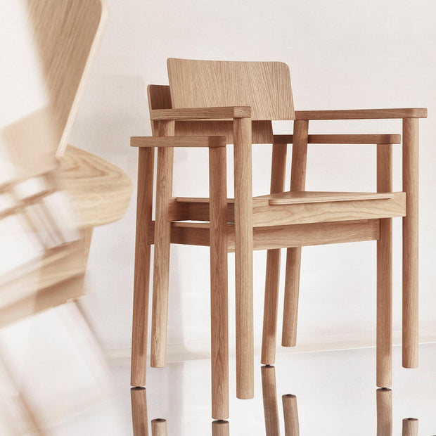 Møbel Copenhagen Rudi Dining Armchair, Natural Oiled Oak