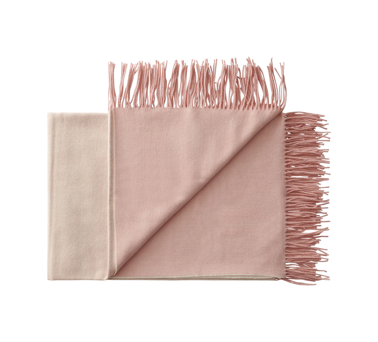 Silkeborg Uldspinderi Franja Throw - Pink/White