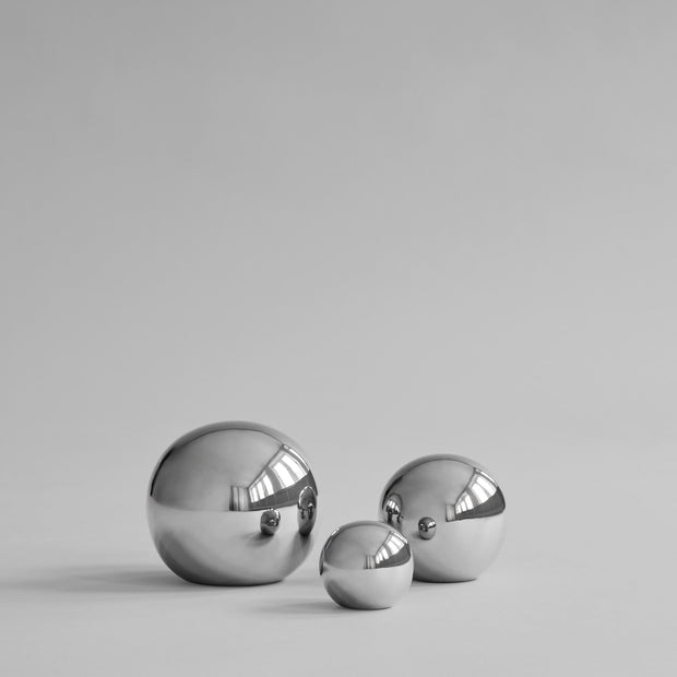 101 Copenhagen Gallery Balls, Set of 3 - Chrome