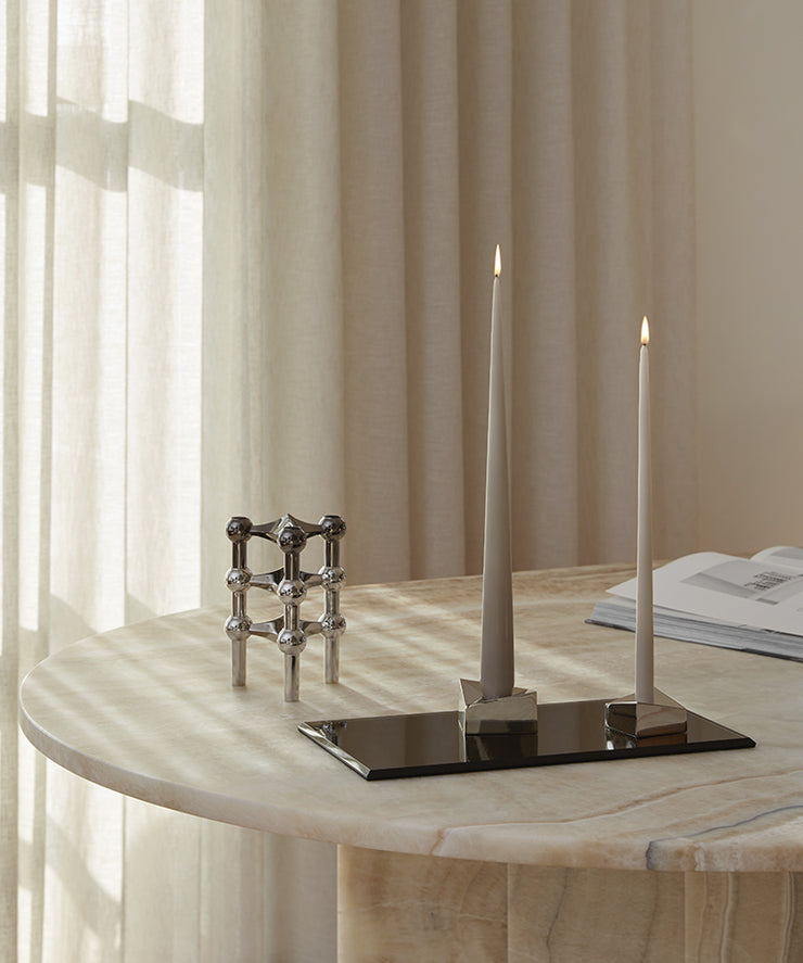 STOFF Nagel Large Taper Candles by Ester & Erik (box w/4 pcs) - Sand