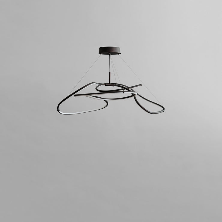 101 Copenhagen Ghost Chandelier, Mini - Burned Black (UL N/A)