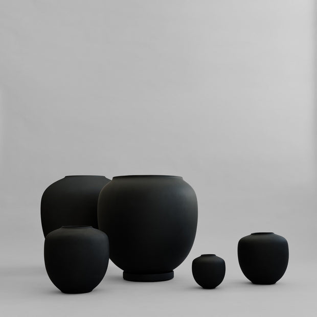 101 Copenhagen Sunao Vase, Medio - Black