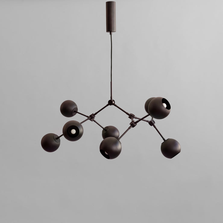 101 Copenhagen Drop Chandelier Globe, Mini - Burned Black (UL N/A)