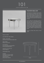 101 Copenhagen Phantom Table, Low - Chrome