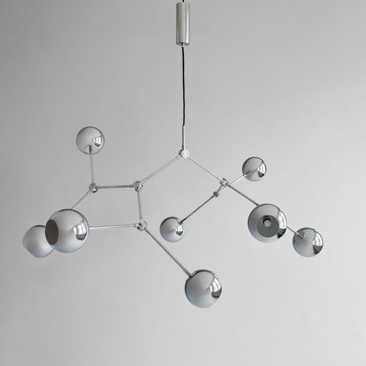 101 Copenhagen Drop Chandelier Globe - Chrome (UL N/A)