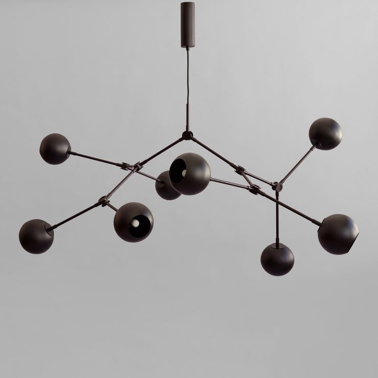 101 Copenhagen Drop Chandelier Globe - Burned Black (UL N/A)